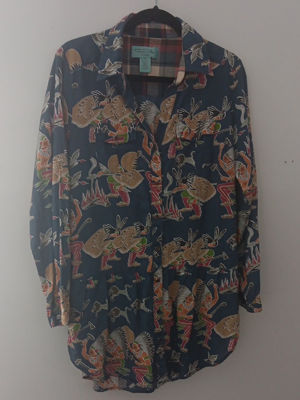 Tasha Polizzi Collection Native American Print Tunic Top #3689